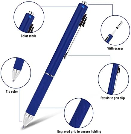 SMTTW 4-u-1Multikolor olovka, mehanička olovka i crna crvena plava metalna olovka, multi obojene olovke
