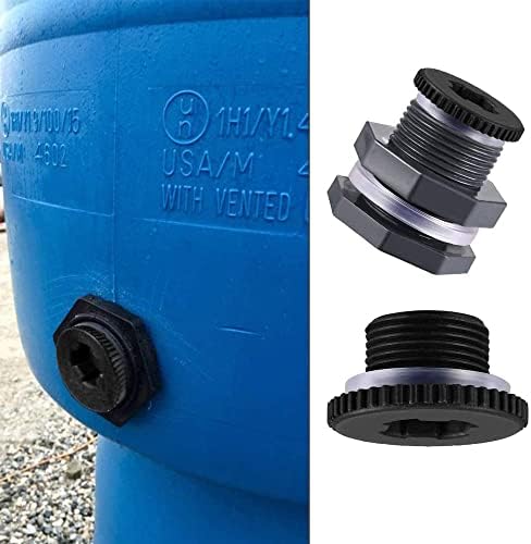 3/4 inča PVC Pregradni Adapter za priključak rezervoara za vodu sa utikačem za bačve za kišu, akvarijume, akvarijume, kante