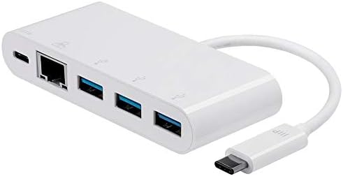 MONOPRICE USB-C VGA MULTIPORT adapter - bijeli, s USB 3.0 rezolucijama za povezivanje i ogledalo do 1080p @