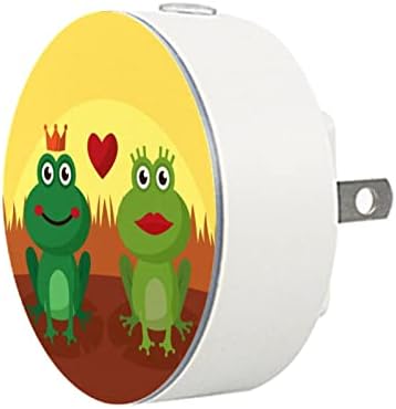 2 paketa Plug-in Nightlight LED Night Light žabe vole sa senzorom od sumraka do zore za dečiju