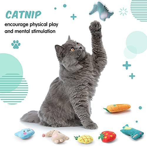 20 komada mačje metvice za zatvorene mačke plišane mačke igračke za žvakanje slatke mačiće