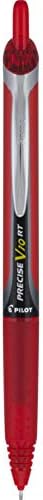 PILOT precizno V10 RT Refillable & uvlačenje Rolling hemijske olovke, Bold Point, crno mastilo,