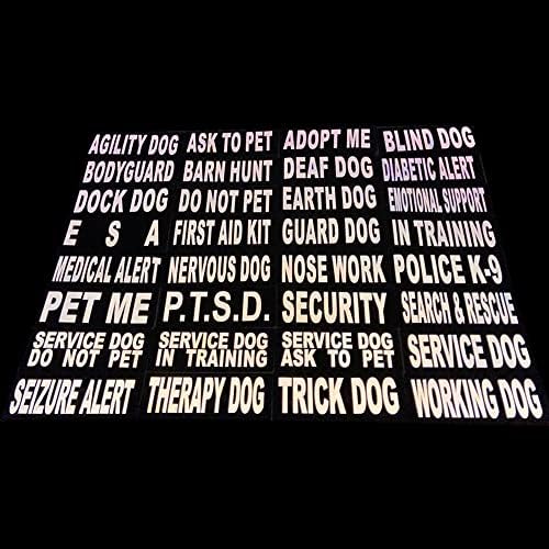 Nos radni prsluk zakrpe za patch servisnih pasa sa reflektirajućim ispisanim slovima za podršku zagrljajnog