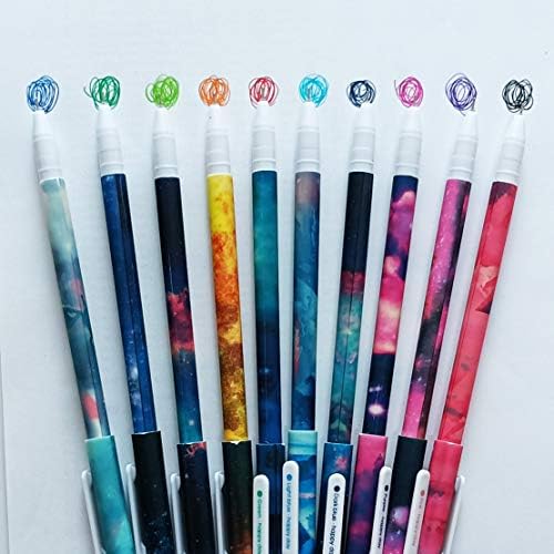 Sencoo 10 pakovanje Slatke olovke za žene Šarene gel tinte olovke Multi obojene olovke za časopis