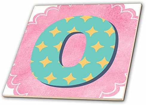 3drose 3drose Mary Aikeen-dizajn monograma - slatka slika slova O-Tiles