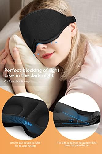 Sleep maska za oči za žene muškarce, noćna maska za spavanje, 3d svjetlosni povez za oči, oblikovana