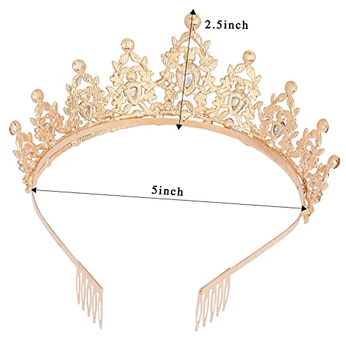 Tijare i Krune za žene Kicosy ukrasi za rođendansku zabavu češalj za glavu kraljica Quinceanera Crown Crystal