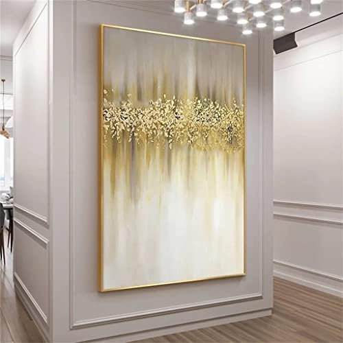 Mjwdp ručno oslikani zlatni list velike veličine u nordijskom stilu ulje na platnu dnevna Soba Dekoracija slika