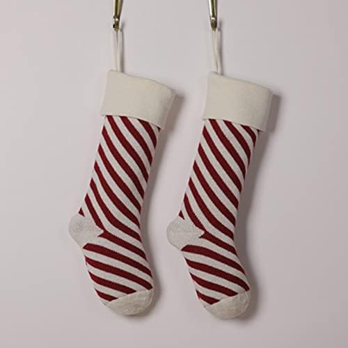 Božićni ukrasi Božićne čarape poklon torba Dječji bomboni zatvoreni božićni čarapi poklon pletenje