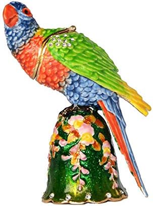 Kip i skulptura Lorikeet Parrot ptica sitnica kutija za ptice figurine blago oblikovane kutije