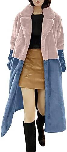 Foviguo vuneni kaputi za žene, duga jakna ženski sa dugim rukavima Moderna salona sa dugim rukavima Zimski kardigan