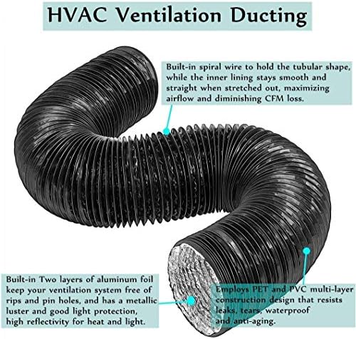Crevo za sušenje sušilice, PVC crevo za punjenje HVAC fleksibilno sušilo za odzračivanje zraka za
