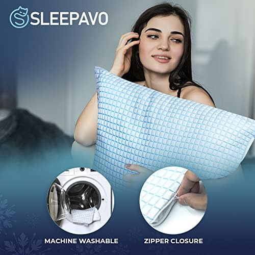 SLEEPAVO CALLE QUEQUINA VELIČINA - COOL jastuk za vruće pukotine Zipper meko hlađenje jastučni jastuk za noćni
