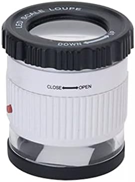 SJYDQ 30x ručni cilindrični lupu rukav biser blago lupu staklo staklo Lens Light nakit alat