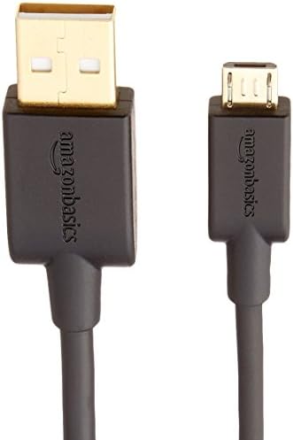 Basics USB 2.0 A-muško za mikro B kabel, 10 stopa, crna, štampač i brzi 4k HDMI kabel - 10 stopa