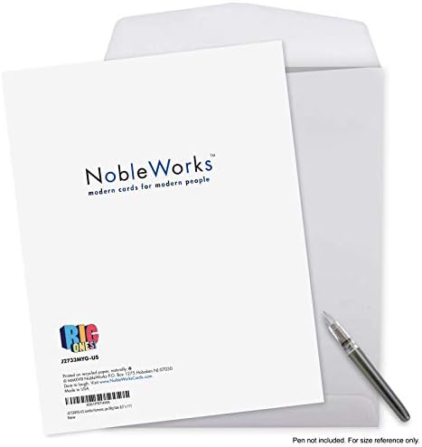 NobleWorks a Big Miss You-Loving Miss You čestitka sa kovertom-velika, podebljana slova, Thinking of you