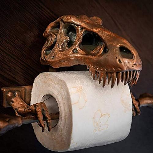 Skeleton toaletni papir Držač Creative Dinosaur Tkivni papir držač papira Organizer 1ml NF2