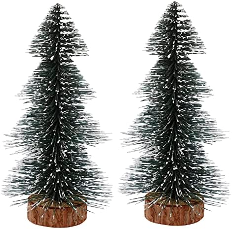 FAVOMOTO 2pcs Christmas Tree Ornaments Desktop Decor Woodsy Decor Artificial Pine Tree Small Desk Christmas