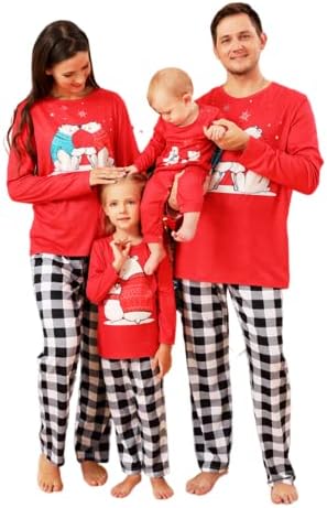 Božićni podudarni porodični pidžami setovi s polarnim medvjedom dugih rukava Top plastirane duge hlače Xmas