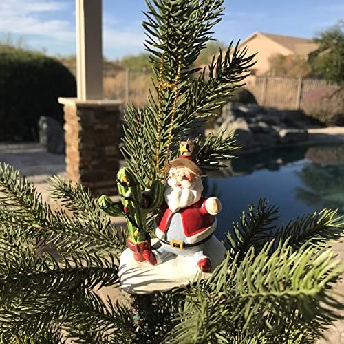 Kaktus božićno drvo sa Šerifovim šeširom Santa Resin Božićni ukras