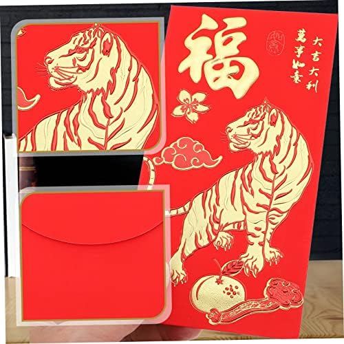 BESTOYARD 30kom 2022 godina Tiger Crvenog paketa Kineski pokloni De Dječiji novčanik 2022 godina crveni