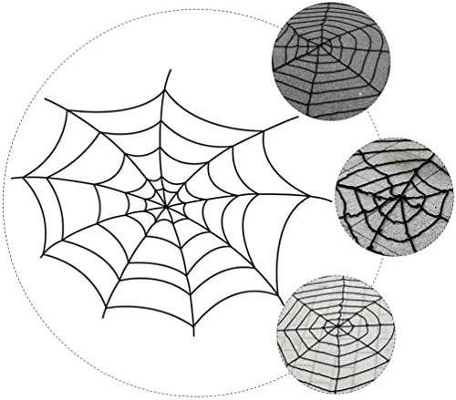 Kesyoo Crni dekor 3.6 M Noć vještica paukova mreža Umjetna realistična velika paučina izgled