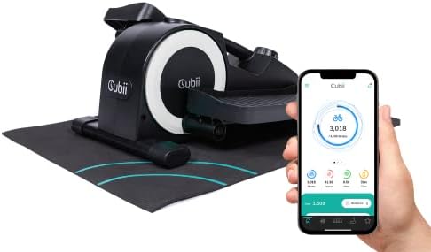 CUBII JR1 +, pod radnom stolom Eliptična, pedalica, s Bluetooth fitness Tracker aplikacijom za sinkronizaciju,