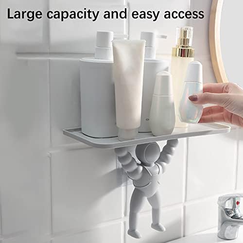 Prostorni zidni viseći stalak u obliku čovjeka kuhinjski zid za kupatilo završni zid bez Punch-Free multifunkcionalni