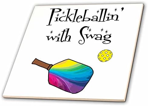 3drose Funny Pickleballin sa Swag Cool Paddle Pickleball Sports-Tiles