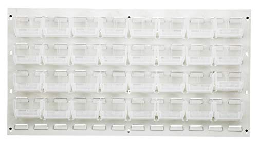 Quantum Storage QLP-3619HC-210-32CL Oyster bijele ploče sa žaluzinama kompletan paket sa kantama, 36 L X 19 H, Clear