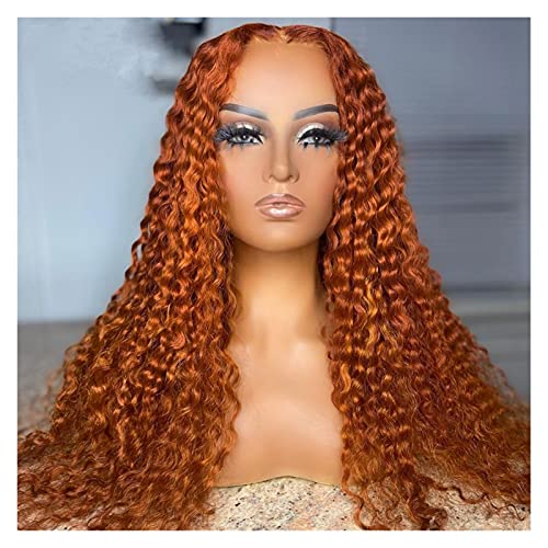 KIZQYN ženske perike Bouncy Curly Lace prednja perika za žene dugi srednji dio prirodna linija kose sintetičke perike za kosu perike za ljudsku kosu