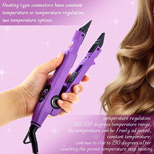 Fusion Hair Extensions Tool US Plug Professional Hair Extensions Tools Heat Iron Connector Wand u Tip