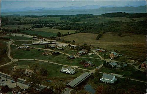 Pogled iz zraka na Shelburne Muzej Shelburne, Vermont vt originalna Vintage razglednica
