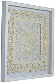 Homeroots 342840 Bijeli rez papir za sjenila Zidna slika, 28 x 14, prirodno smeđe