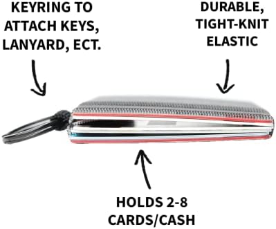 Tanak minimalistički elastični novčanik za muškarce & amp; žene | mali držač kreditne kartice za prednji