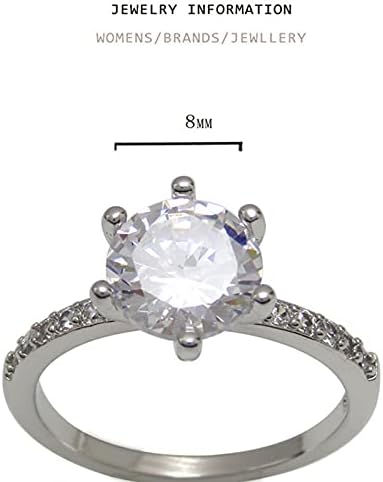 Yistu prstenovi za žene princeze prsten dijamantski angažman za angažman Zircon Personalizirani