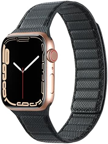 INI NOVO za 2022 kompatibilan sa Apple Watch Band punom zrna kožom magnetska veza za seriju ultra