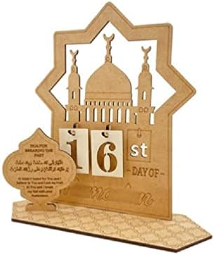 2023 Eid dekoracije, Advent Calendar 2023, kalendar dekor za dom, Ramadan-Kareem potrepštine, muslimani Islamski drveni ukras, odbrojavanje kalendar potrepštine