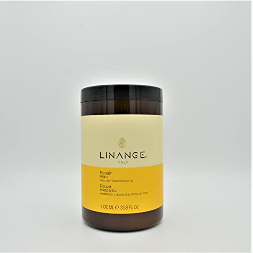 Linange maska za popravak sa Shea maslacem i kokosovim uljem - Njegujući tretman za kosu, 33.8 oz.