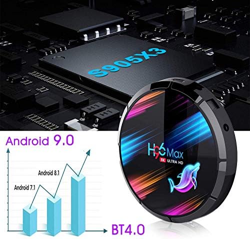Android 9.0 tv Box Amlogic S905x3 H96 MAX X3 Android TV kutija 4GB RAM 64GB ROM dual-wifi 2.4GHz / 5GHz BT 4.0 Quad Core 64 bita 3D / 8K Full HD / H.265 / USB3.0 1000m
