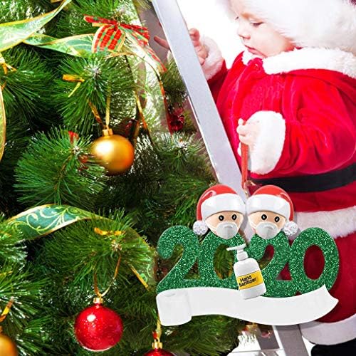 Personalizirana preživljena porodica ornamenta 2020 Božićne odmore za božićne kuglice Garland Teal