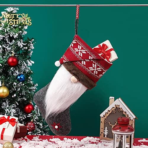 Garland Grabbers Božićna čarapa poklon torba gnome bezlični stari muškarac Božićni ukrasi Božićni