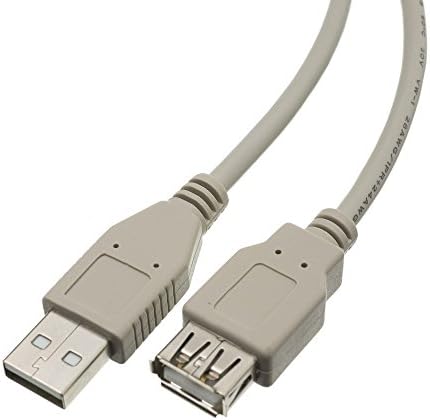 CableTilearlery 1 Feet USB 2.0 produžni kabel, bež, unesite muški / tip ženski utikač, mužjak do ženskog