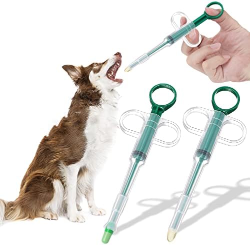 Havenfly 2 Pack Cat pilula, pištolj pilula za pse, komplet za hranjenje beba sa 2 meka silikonskog vrha za hranjenje malih životinja