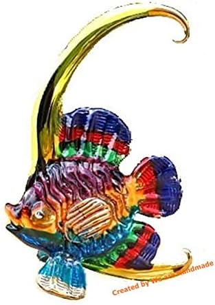 Ručno rađena bannerfish Art Staklo Puhano more Životinjska figurica