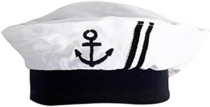 StylesiLove.com Baby Boy Marine Mornar Pamučne ROMperie sa šeširom i nevratnim 3pcs Odmor odijelo
