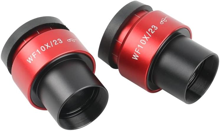 Gfonix Adapter za mikroskop 2kom 10x 20x WF10X 30mm okular za Stereo mikroskop Pribor široko polje