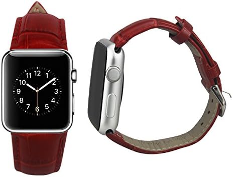 Reiko 42mm originalni kožni sat bez adaptera za adaptere za Apple Watch - Crveno