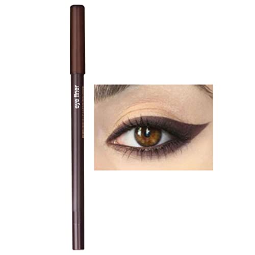 Xiahium 1pc Gel olovka za oči mat vodootporna Sumdge-proof Jaka pigmentirana dugotrajna šarena olovka za šminkanje mačjih očiju