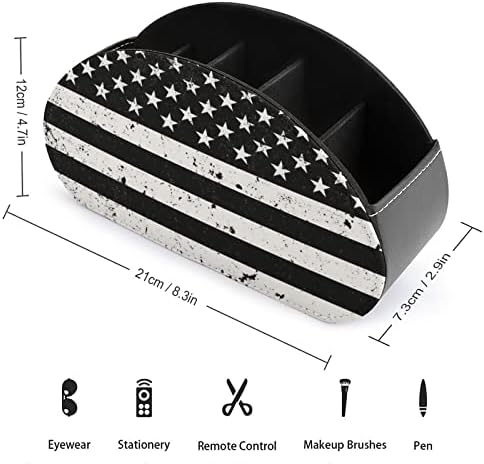Američki zastava Daljinski upravljač za skladištenje za skladištenje kutije sa 5 odjeljaka za radnu